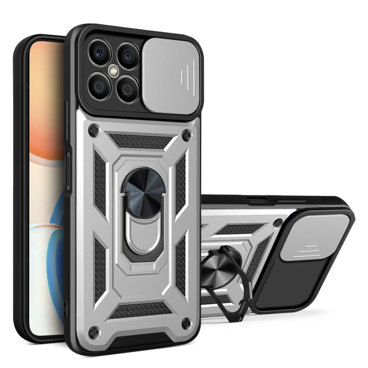 For Honor X8 Sliding Camera Design TPU + PC Phone Case
