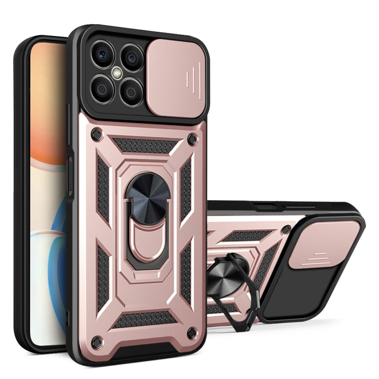 For Honor X8 Sliding Camera Design TPU + PC Phone Case
