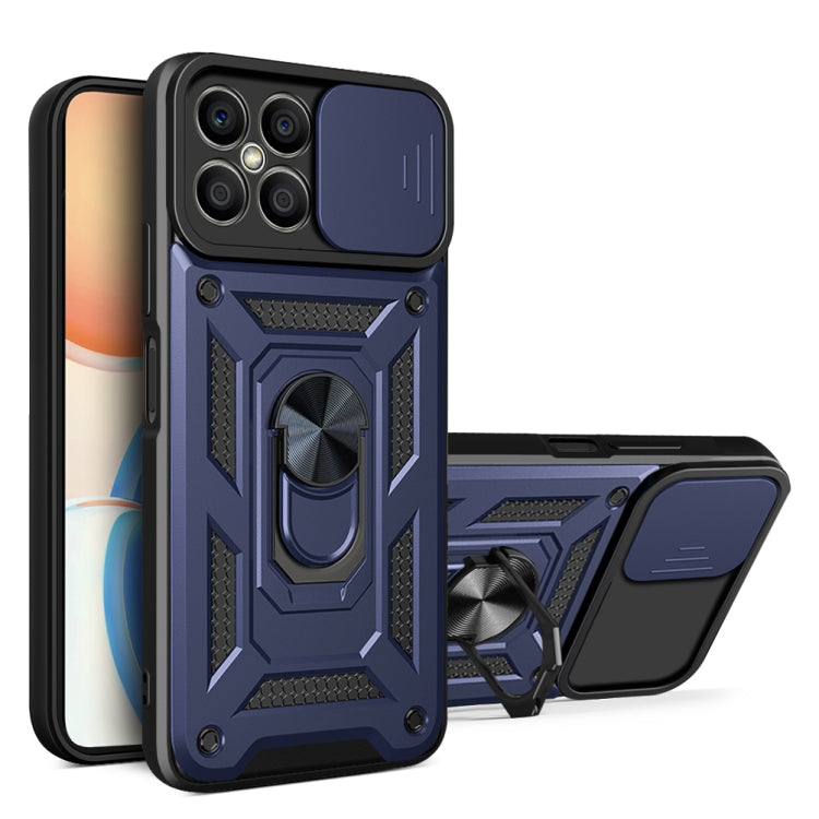For Honor X8 Sliding Camera Design TPU + PC Phone Case
