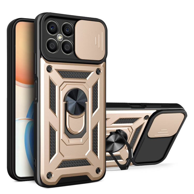 For Honor X8 Sliding Camera Design TPU + PC Phone Case