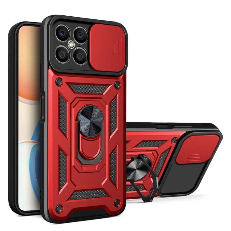 For Honor X8 Sliding Camera Design TPU + PC Phone Case