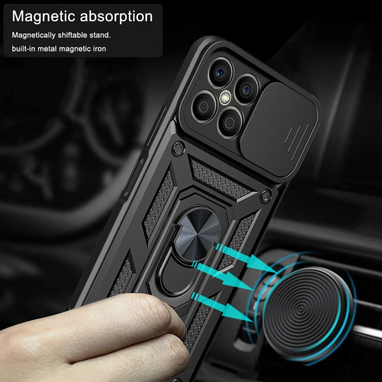 For Honor X8 Sliding Camera Design TPU + PC Phone Case