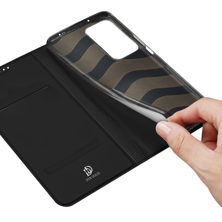 For Xiaomi Poco F4 5G/Redmi K40S DUX DUCIS Skin Pro Series Flip Leather Phone Case