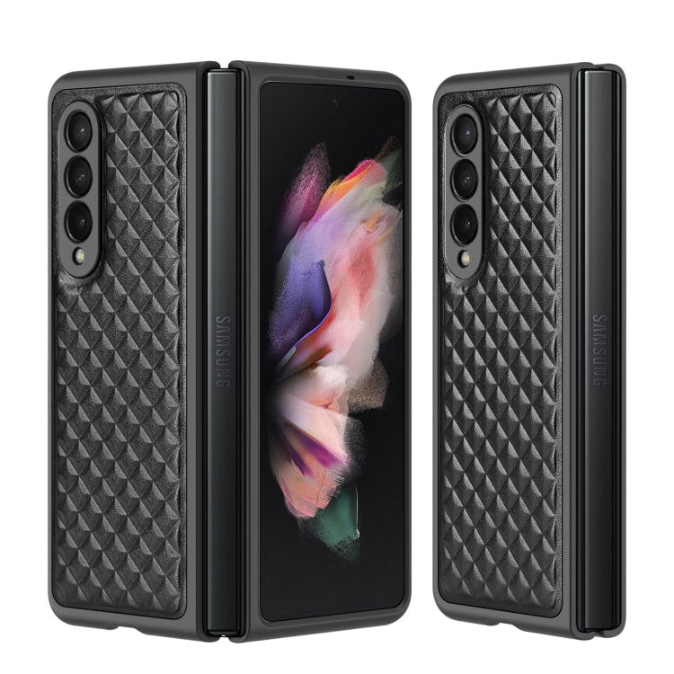 For Samsung Galaxy Z Fold3 5G DUX DUCIS Venice Series Shockproof Genuine Leather Phone Case