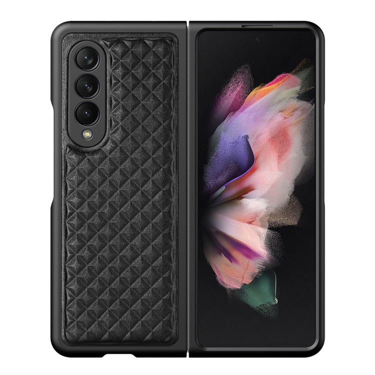 For Samsung Galaxy Z Fold3 5G DUX DUCIS Venice Series Shockproof Genuine Leather Phone Case