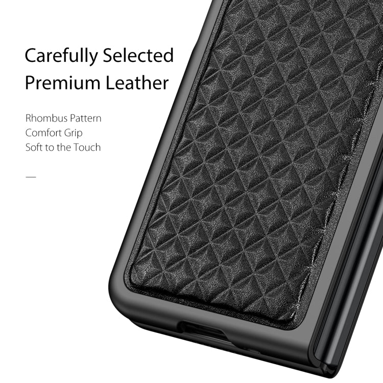 For Samsung Galaxy Z Fold3 5G DUX DUCIS Venice Series Shockproof Genuine Leather Phone Case