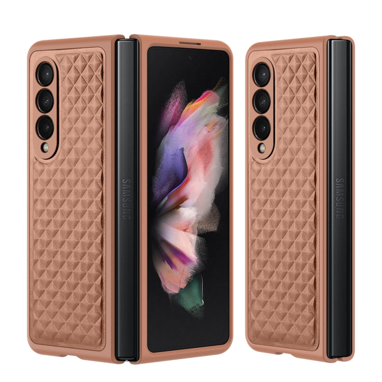 For Samsung Galaxy Z Fold3 5G DUX DUCIS Venice Series Shockproof Genuine Leather Phone Case