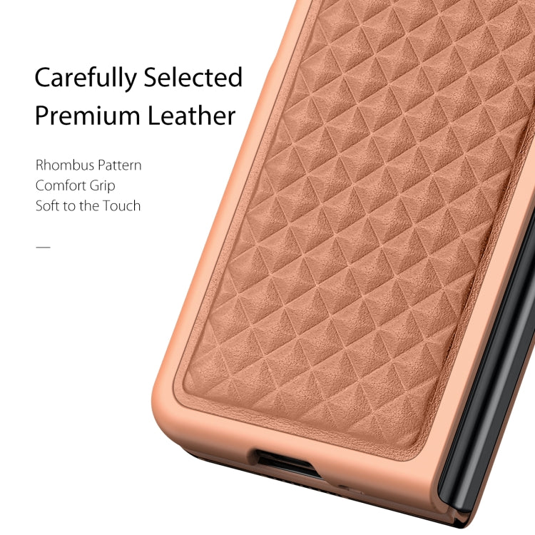 For Samsung Galaxy Z Fold3 5G DUX DUCIS Venice Series Shockproof Genuine Leather Phone Case