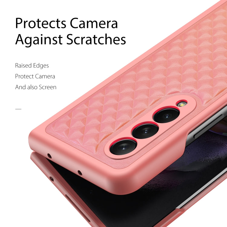 For Samsung Galaxy Z Fold3 5G DUX DUCIS Venice Series Shockproof Genuine Leather Phone Case