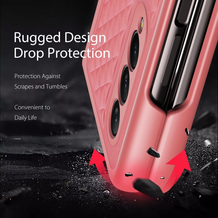 For Samsung Galaxy Z Fold3 5G DUX DUCIS Venice Series Shockproof Genuine Leather Phone Case