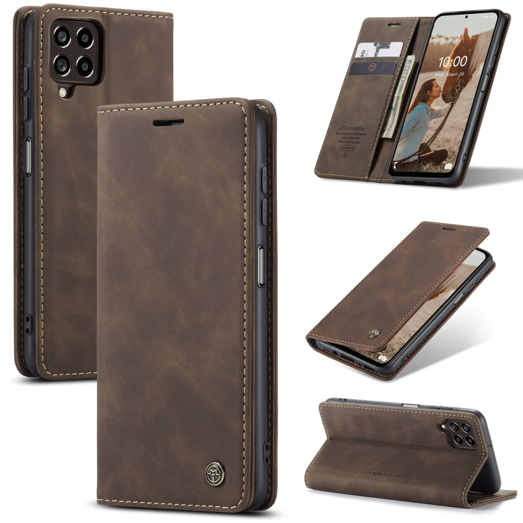 For Samsung Galaxy M53 5G CaseMe 013 Multifunctional Horizontal Flip Leather Phone Case