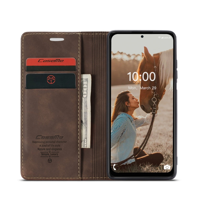 For Samsung Galaxy M53 5G CaseMe 013 Multifunctional Horizontal Flip Leather Phone Case