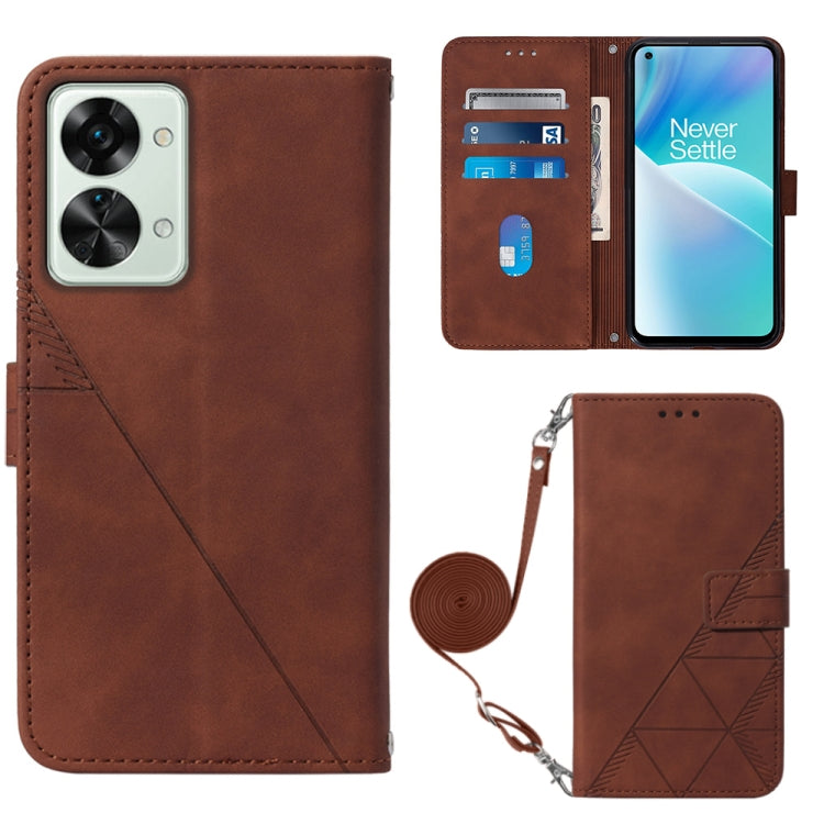 For OnePlus Nord 2T Crossbody 3D Embossed Flip Leather Phone Case