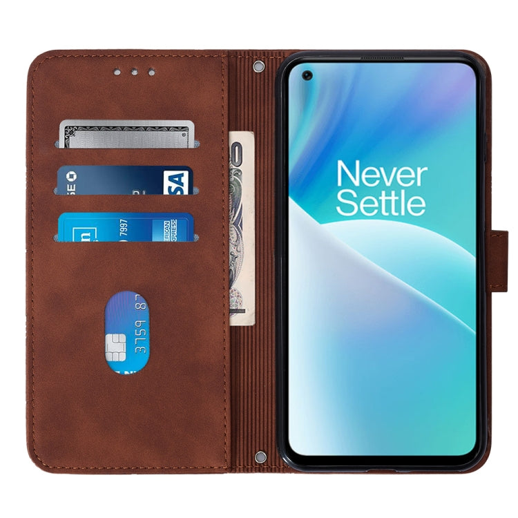 For OnePlus Nord 2T Crossbody 3D Embossed Flip Leather Phone Case