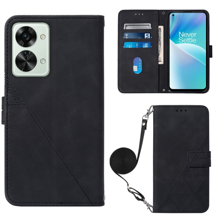 For OnePlus Nord 2T Crossbody 3D Embossed Flip Leather Phone Case