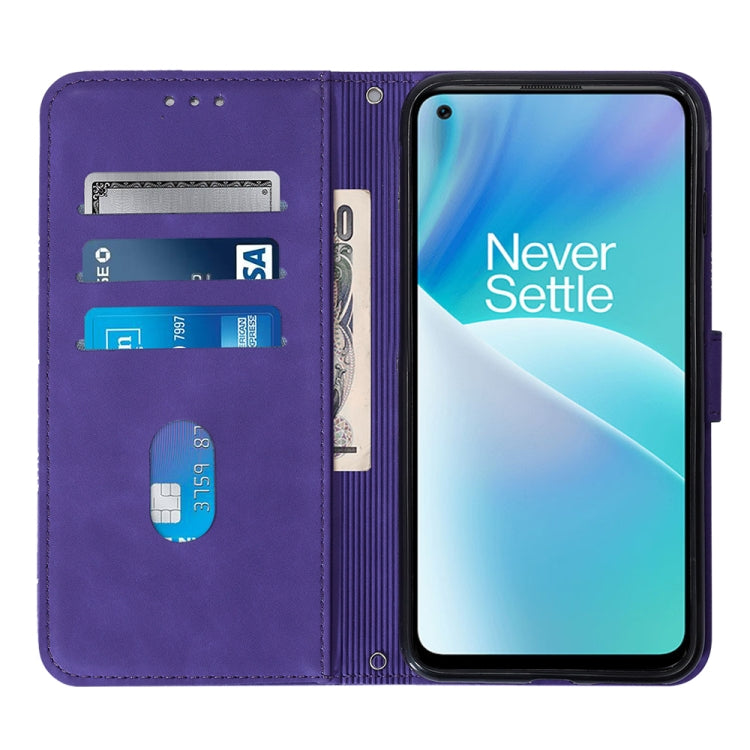 For OnePlus Nord 2T Crossbody 3D Embossed Flip Leather Phone Case