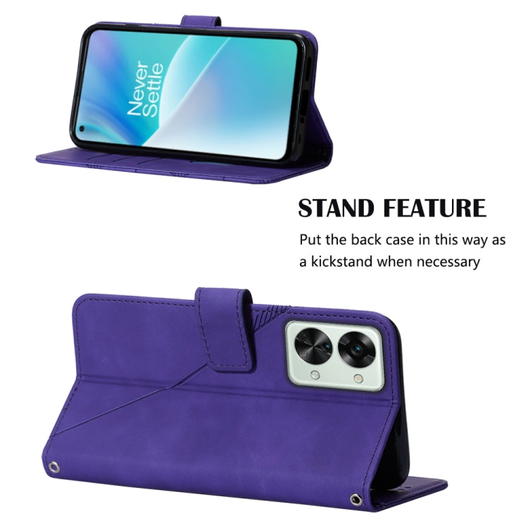 For OnePlus Nord 2T Crossbody 3D Embossed Flip Leather Phone Case