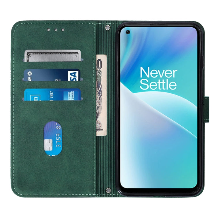 For OnePlus Nord 2T Crossbody 3D Embossed Flip Leather Phone Case