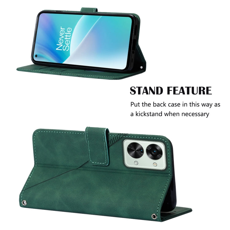 For OnePlus Nord 2T Crossbody 3D Embossed Flip Leather Phone Case