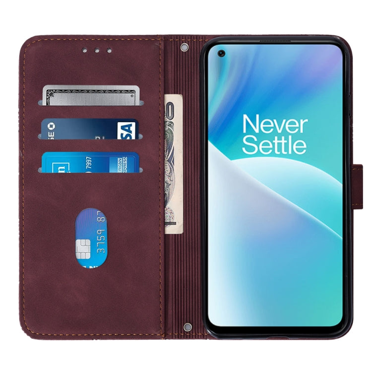 For OnePlus Nord 2T Crossbody 3D Embossed Flip Leather Phone Case