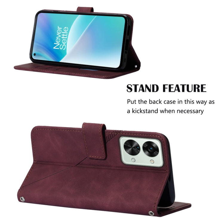 For OnePlus Nord 2T Crossbody 3D Embossed Flip Leather Phone Case