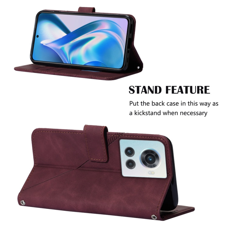 For OnePlus Ace 5G Crossbody 3D Embossed Flip Leather Phone Case