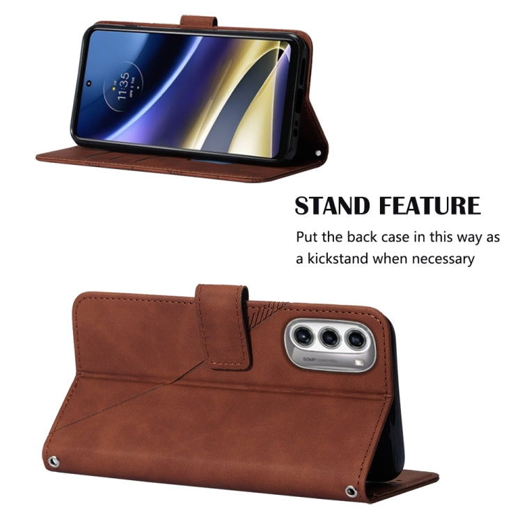 For Motorola Moto G52j 5G Crossbody 3D Embossed Flip Leather Phone Case