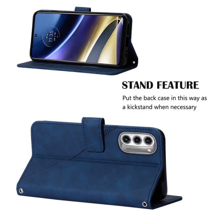 For Motorola Moto G52j 5G Crossbody 3D Embossed Flip Leather Phone Case
