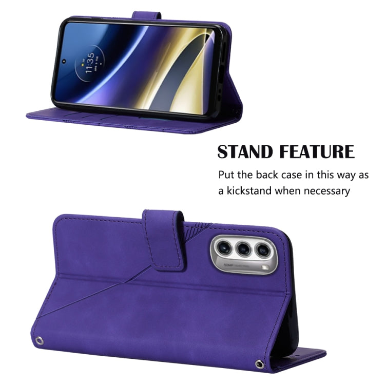 For Motorola Moto G52j 5G Crossbody 3D Embossed Flip Leather Phone Case