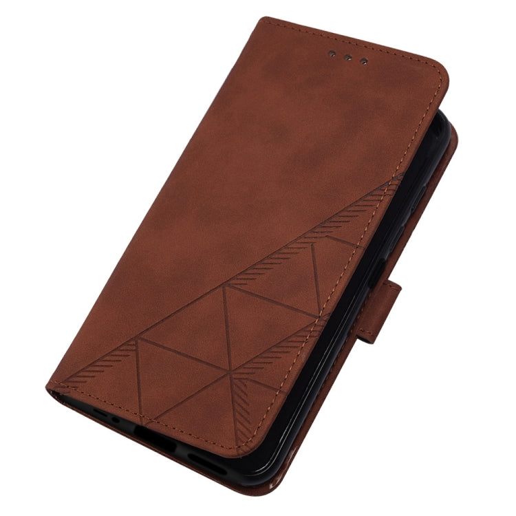 For Motorola Moto E32 Crossbody 3D Embossed Flip Leather Phone Case