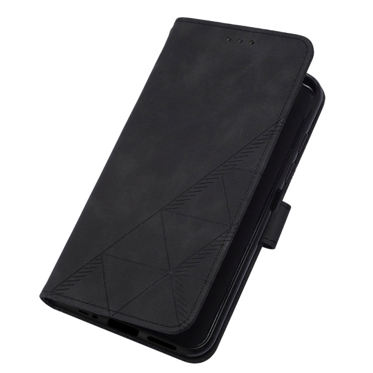 For Motorola Moto E32 Crossbody 3D Embossed Flip Leather Phone Case
