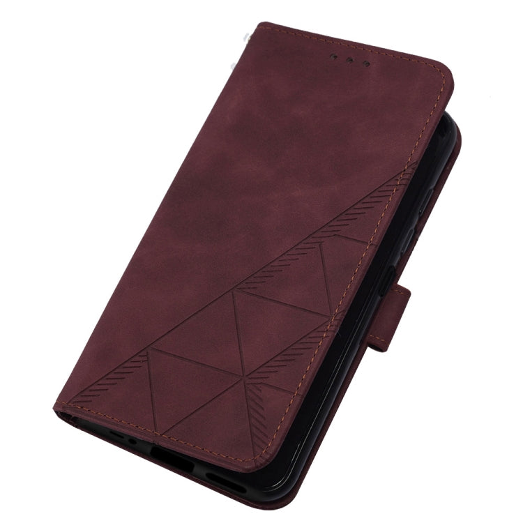For Motorola Moto E32 Crossbody 3D Embossed Flip Leather Phone Case