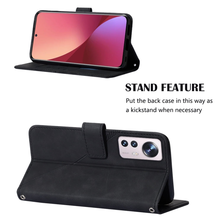 For Xiaomi 12 Lite Crossbody 3D Embossed Flip Leather Phone Case