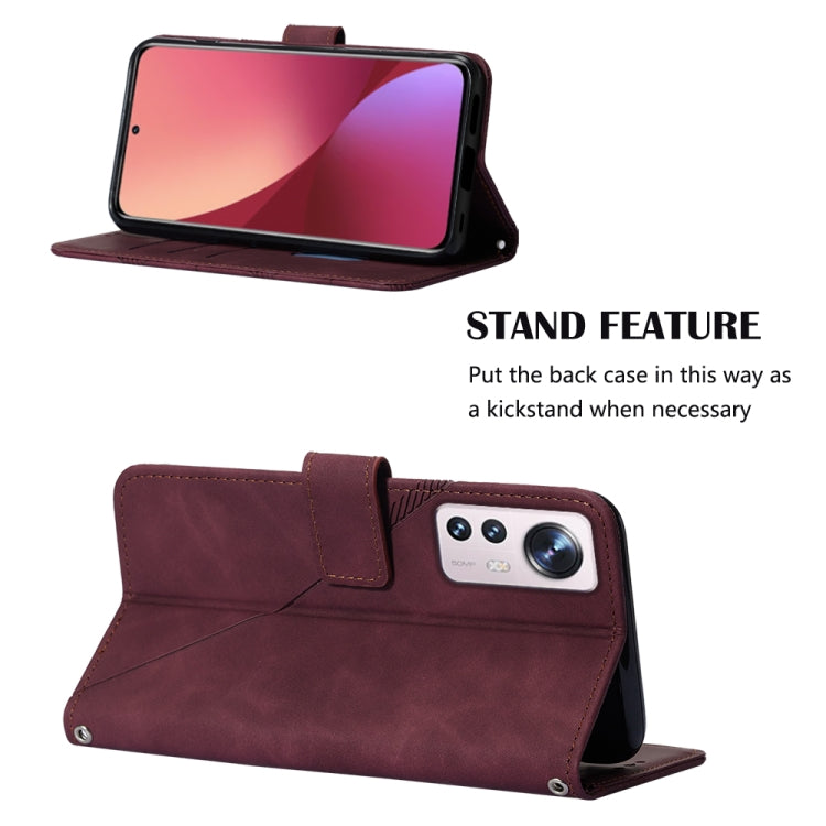 For Xiaomi 12 Lite Crossbody 3D Embossed Flip Leather Phone Case