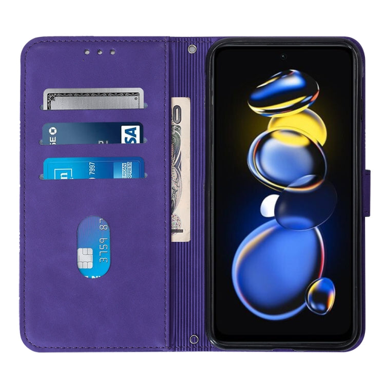 For Xiaomi Redmi Note 11T Pro Crossbody 3D Embossed Flip Leather Phone Case