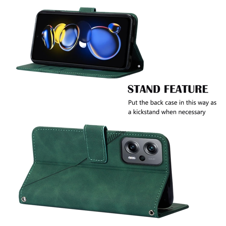 For Xiaomi Redmi Note 11T Pro Crossbody 3D Embossed Flip Leather Phone Case