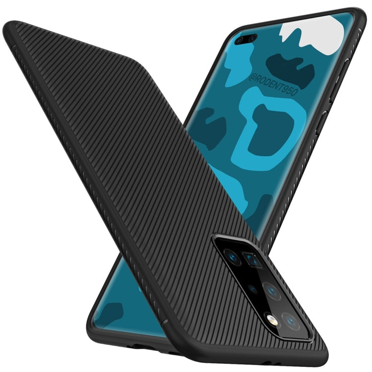 For Huawei P40 Pro Lenuo Leshen Series Stripe Texture TPU Protective Case