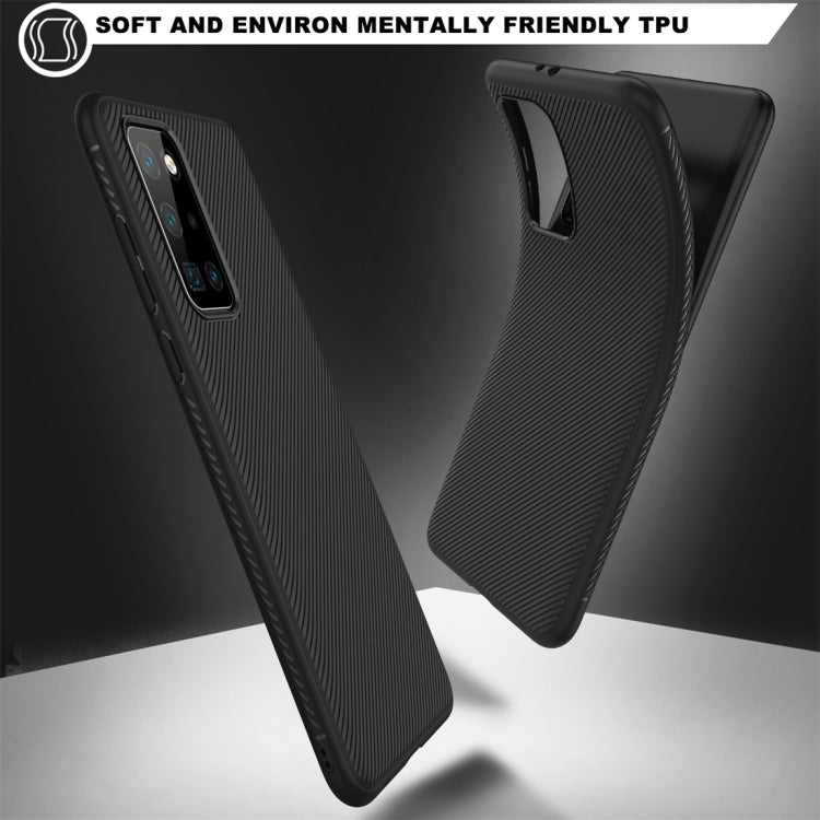 For Huawei P40 Pro Lenuo Leshen Series Stripe Texture TPU Protective Case