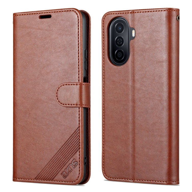 For Huawei Enjoy 50/Nova Y70/Nova Y70 Plus AZNS Sheepskin Texture Flip Leather Phone Case