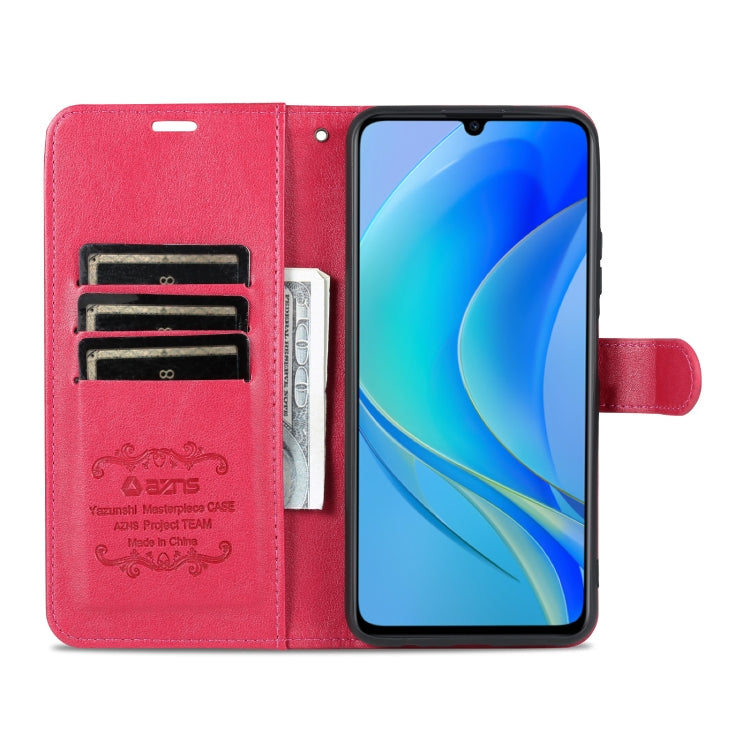 For Huawei Enjoy 50/Nova Y70/Nova Y70 Plus AZNS Sheepskin Texture Flip Leather Phone Case