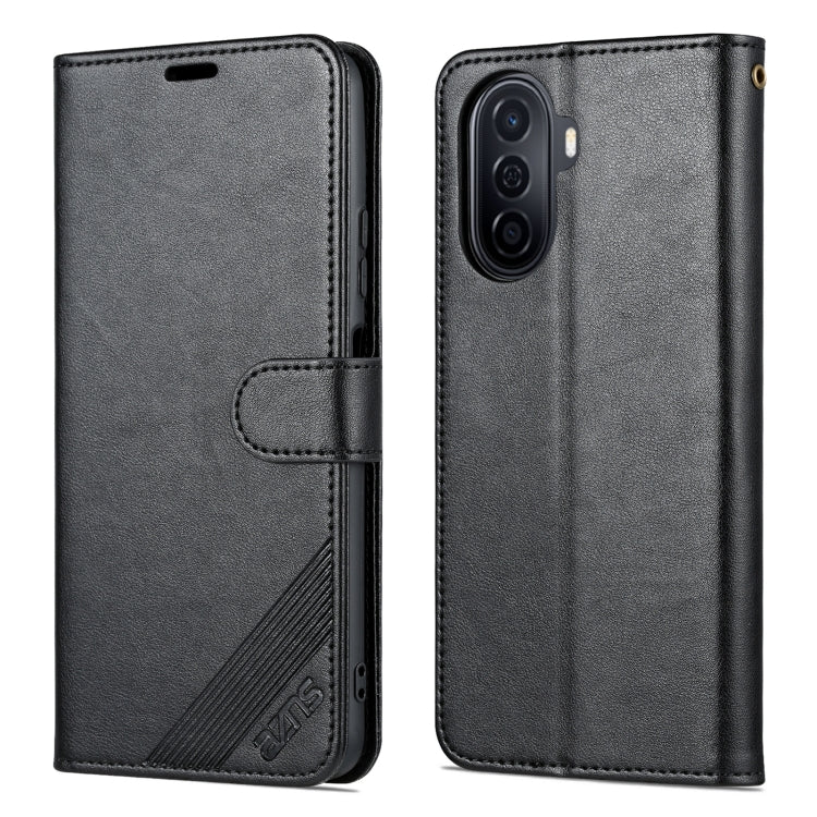 For Huawei Enjoy 50/Nova Y70/Nova Y70 Plus AZNS Sheepskin Texture Flip Leather Phone Case