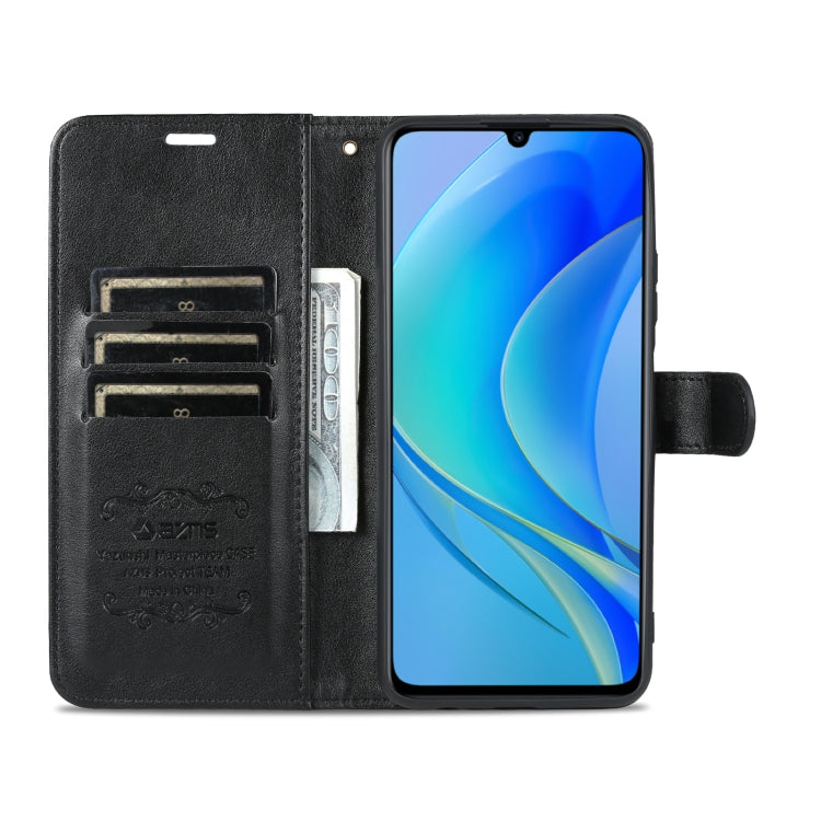 For Huawei Enjoy 50/Nova Y70/Nova Y70 Plus AZNS Sheepskin Texture Flip Leather Phone Case