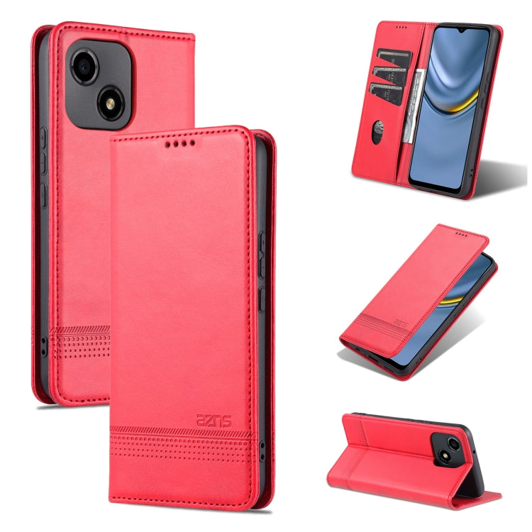 For Honor Play 30 AZNS Magnetic Calf Texture Flip Leather Phone Case