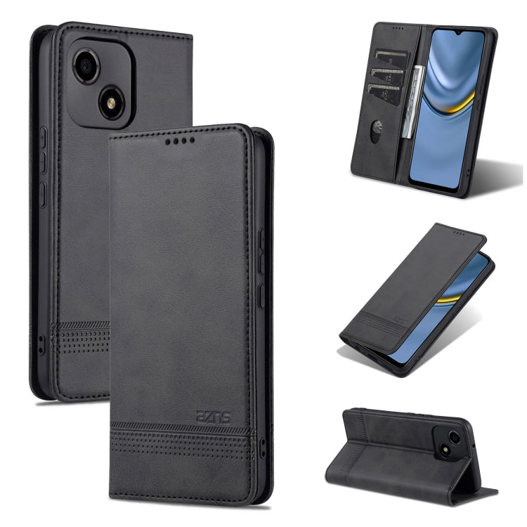 For Honor Play 30 AZNS Magnetic Calf Texture Flip Leather Phone Case
