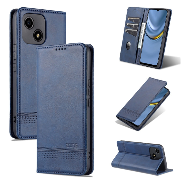 For Honor Play 30 AZNS Magnetic Calf Texture Flip Leather Phone Case