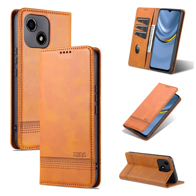 For Honor Play 30 AZNS Magnetic Calf Texture Flip Leather Phone Case