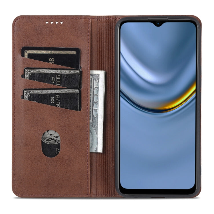 For Honor Play 30 AZNS Magnetic Calf Texture Flip Leather Phone Case