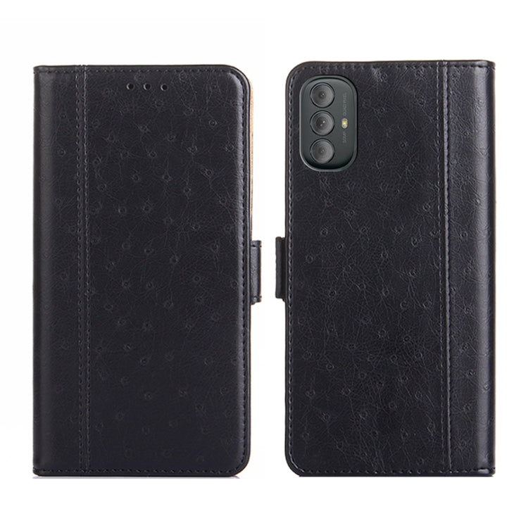 For Motorola Moto G Power 2022 Ostrich Texture Flip Leather Phone Case