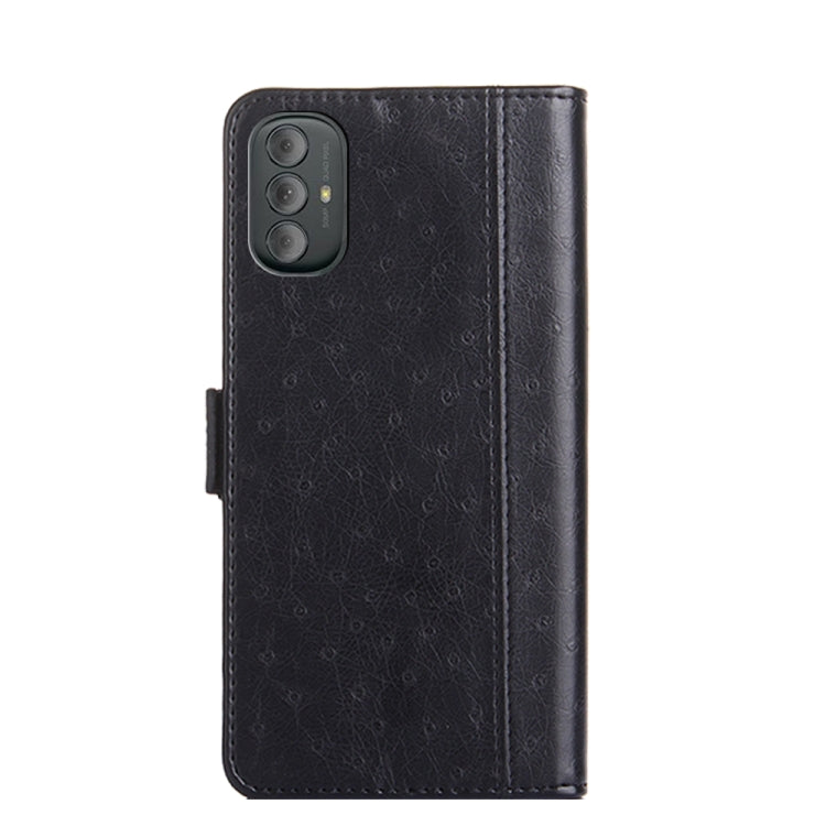 For Motorola Moto G Power 2022 Ostrich Texture Flip Leather Phone Case