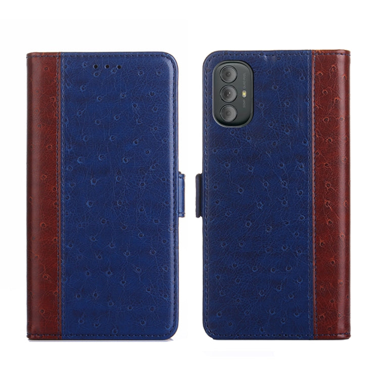 For Motorola Moto G Power 2022 Ostrich Texture Flip Leather Phone Case